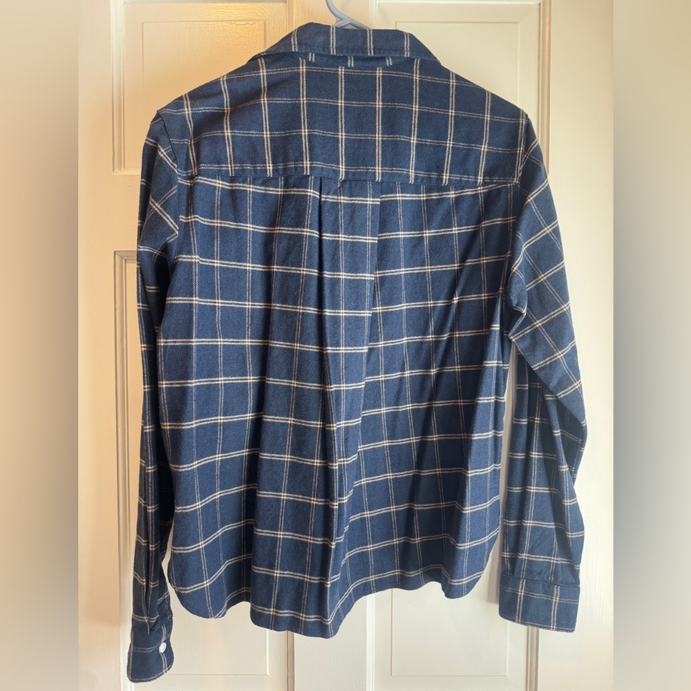 💙 Frank & Eileen “Silvio” Blue Plaid Button-Up Shirt – Size S 💙 - Picture 5 of 5